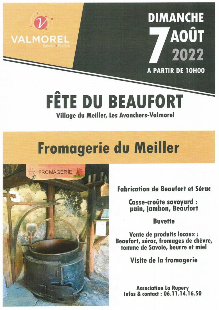 7 août 2022 une journée de fête avec la Fabrication du Beaufort